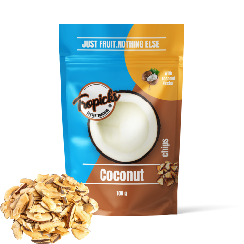 Tropicks Džiovinti kokosai su nektaru 100 g